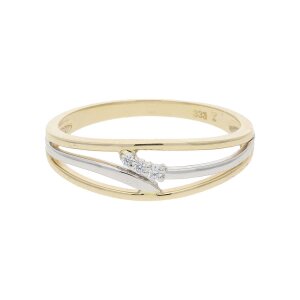 Ring Gold und Weißgold 333 Zirkonia JL10-07-3412...