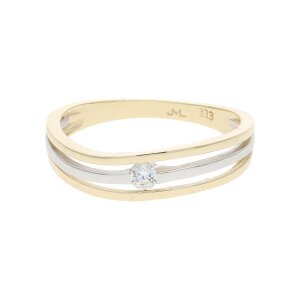 Ring Gold und Weißgold 333 Zirkonia JL10-07-3413...