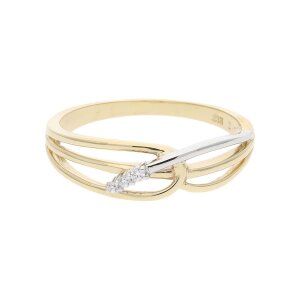 Ring Gold und Weißgold 333 Zirkonia JL10-07-3415...