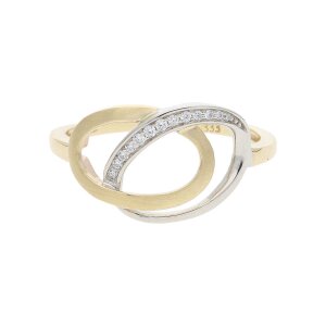 Ring Gold und Weißgold 333 Zirkonia JL10-07-3416...