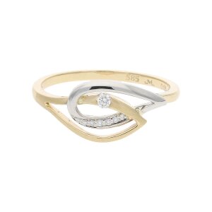 JuwelmaLux Ring 585 Gold und Wei&szlig;gold mit...
