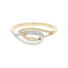 Juwelmalux Ring 333/000 (8 Karat) Gold und Weißgold mit synth. Zirkonia JL10-07-3418