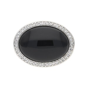 Ring Silber 925 Zirkonia schwarz JL24-07-0105 JuwelmaLux