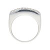 JuwelmaLux Ring 925/000 Sterling Silber mit Zirkonia, schwarz JL30-07-4732