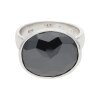 JuwelmaLux Ring 925/000 Sterling Silber mit Zirkonia, schwarz JL30-07-4741