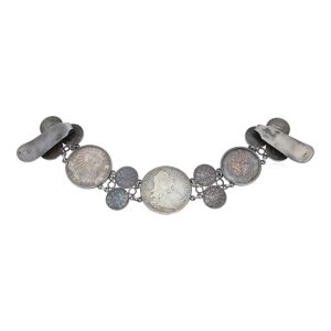 Charivarikette Silber 835 geschwärzt Münzen...