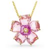 Swarovski Halskette Florere 5650569 Blume, Rosa, Goldlegierungsschicht
