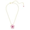 Swarovski Halskette Florere 5650569 Blume, Rosa, Goldlegierungsschicht