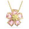 Swarovski Halskette Florere 5650569 Blume, Rosa, Goldlegierungsschicht