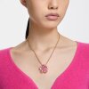 Swarovski Halskette Florere 5650569 Blume, Rosa, Goldlegierungsschicht