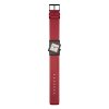 Rolf Cremer Uhr Turn S 507711 Lederband, Edelstahl, rot, grau