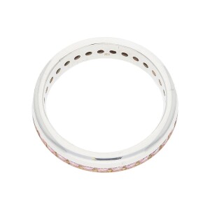 JuwelmaLux Ring 925/000 Sterling Silber mit Zirkonia, rosa JL30-07-4745