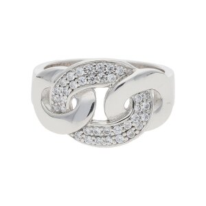 JuwelmaLux Ring 925/000 Sterling Silber mit Zirkonia JL30-07-4730