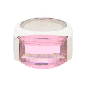 JuwelmaLux Ring 925/000 Sterling Silber mit rosa Zirkonia...