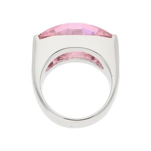 JuwelmaLux Ring 925/000 Sterling Silber mit rosa Zirkonia JL30-07-4747