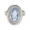 JuwelmaLux Ring 925/000 Sterling Silber mit hellblauen Zirkonia JL30-07-4659