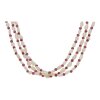 JuwelmaLux Perlenkette 925/000 Sterling Silber mit Süßwasserzuchtperle und Granat JL30-05-4639