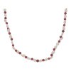 JuwelmaLux Perlenkette 925/000 Sterling Silber mit Süßwasserzuchtperle und Granat JL30-05-4640