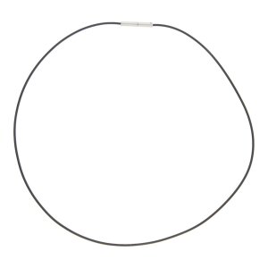 JuwelmaLux Silikon Halskette mit Edelstahl Verschluss...