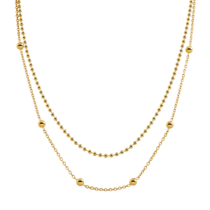 Boccia Collier 08066-02 Titan Gold plattiert