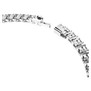 Swarovski Armband Matrix Tennis 5660917 Rundschliff, Klein, Weiß, Rhodiniert XL