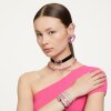 Swarovski Armband Matrix Tennis 5660917 Rundschliff, Klein, Weiß, Rhodiniert XL