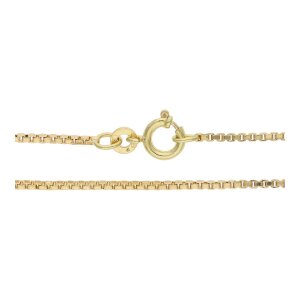 Halskette 750/000 (18 Karat) Gold, Venzianer, getragen...