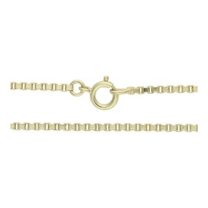 Halskette 585/000 (14 Karat) Gold, Venezianer, getragen...