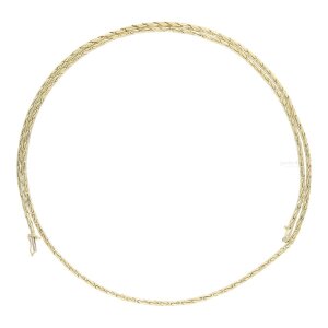 Halskette 585/000 (14 Karat) Gold, Fantasie, getragen...