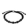 Fossil Herren Armband JF04198040 Onyx schwarz
