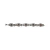 JuwelmaLux Trachten Armband 925/000 Silber geschwärzt mit Granat JL30-03-4791