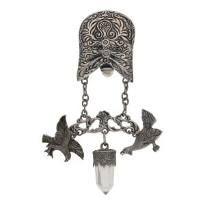 Dirndlkette Charivari Silber 835 Bergkristall Second Hand...