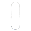 Coeur de Lion Halskette 4707/10-0700 GeoCUBE Fusion Chain silber-blau
