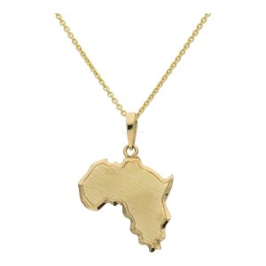 Anhänger Afrika 750/000 (18 Karat) Gold, getragen...