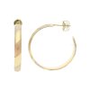 Creolen 585/000 (14 Karat) Gold und Rotgold, getragen 25322698