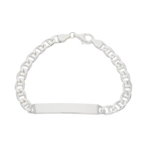 JuwelmaLux Stegpanzer Gravur Armband Silber 925 JL11-03-0111