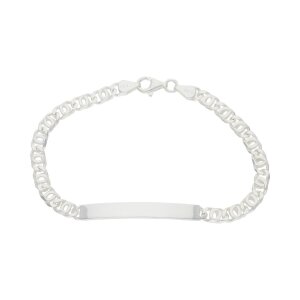 JuwelmaLux Stegpanzer Gravur Armband Sterling Silber 925...