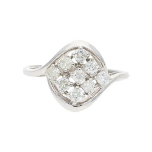 Ring Weißgold 585 Brillanten Second Hand 25322714...