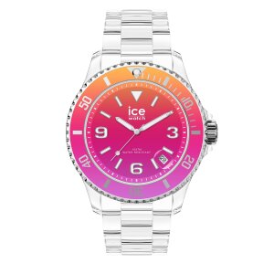 Ice-Watch Damenuhr / Kinderuhr ICE clear sunset 021440 Pink