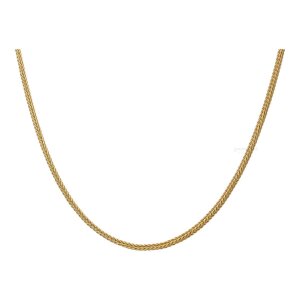 Halskette 750/000 (18 Karat) Gold Fuchsschwanz, getragen...
