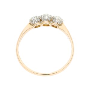 Damen Ring 585 Rotgold Diamanten ca. 0.72ct getragen...