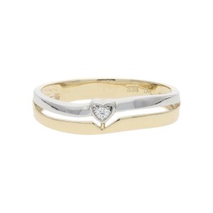 Ring Gold und Weißgold 333 Zirkonia JL10-07-3460...