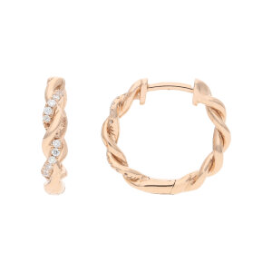 Creolen Rotgold 585 Brillanten JL10-06-3451 JuwelmaLux