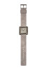 Rolf Cremer Uhr Twister 507904 Lederband, Edelstahl, grau