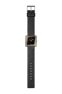 Rolf Cremer Uhr Twister 507902 Lederband, Edelstahl, schwarz
