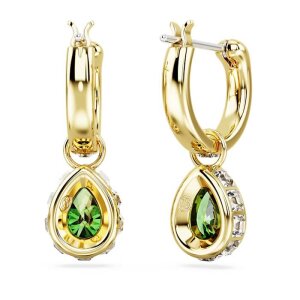 Swarovski Ohrhänger Drop Stilla 5662922 Tropenschliff, Grün, Goldlegierungsschicht