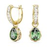 Swarovski Ohrhänger Drop Stilla 5662922 Tropenschliff, Grün, Goldlegierungsschicht