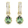 Swarovski Ohrhänger Drop Stilla 5662922 Tropenschliff, Grün, Goldlegierungsschicht
