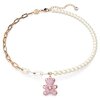 Swarovski Collier Teddy 5669166 Bär, Rosa, Rosegold-Legierungsschicht