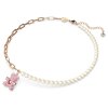 Swarovski Collier Teddy 5669166 Bär, Rosa, Rosegold-Legierungsschicht